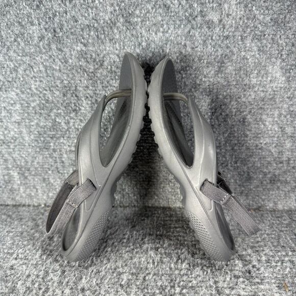 Crocs Flip Flop Sandals Toddler Kids 11 Gray Slingback Comfort Beach - Picture 6 of 10